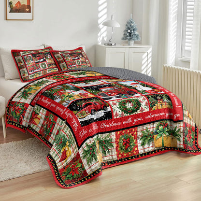 Shineful All Season Quilt 3-Piece Set Holiday Cheer