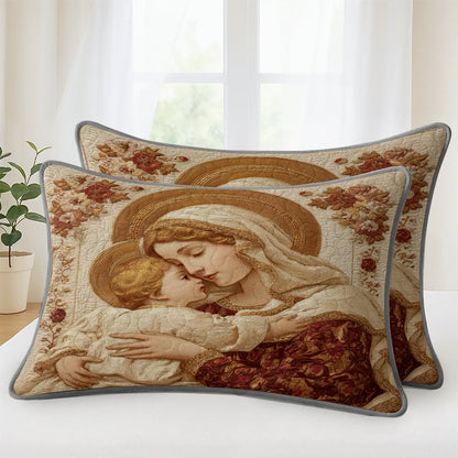 Shineful Quilt 3-Piece Set Sacred Mother’s Embrace