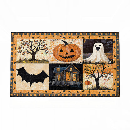 Shineful Trick Or Treat Halloween Ultra-Thin Non Skid Floor Mat, Kitchen Rugs