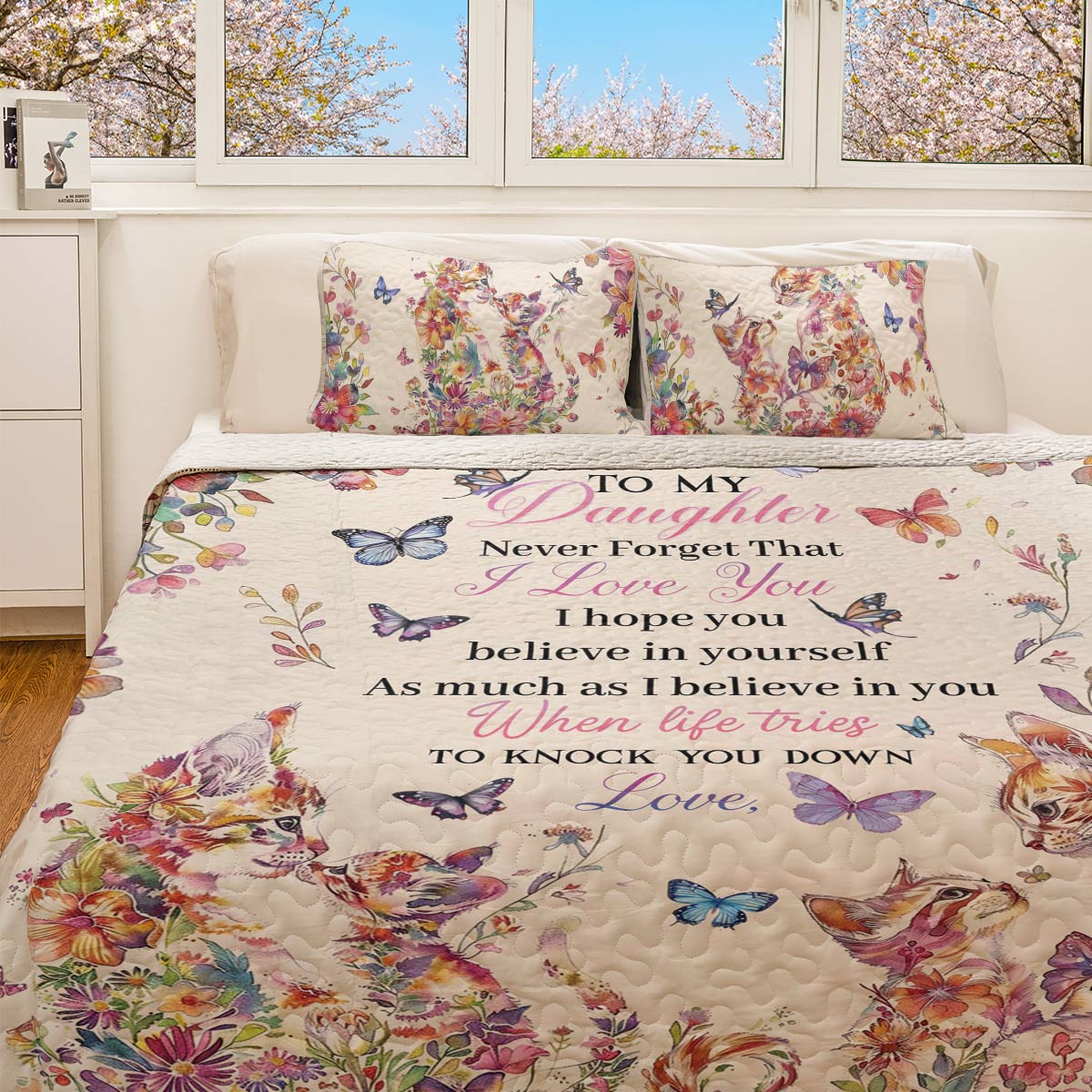 Shineful All Season Quilt 3-Piece Set Daughter's Strength