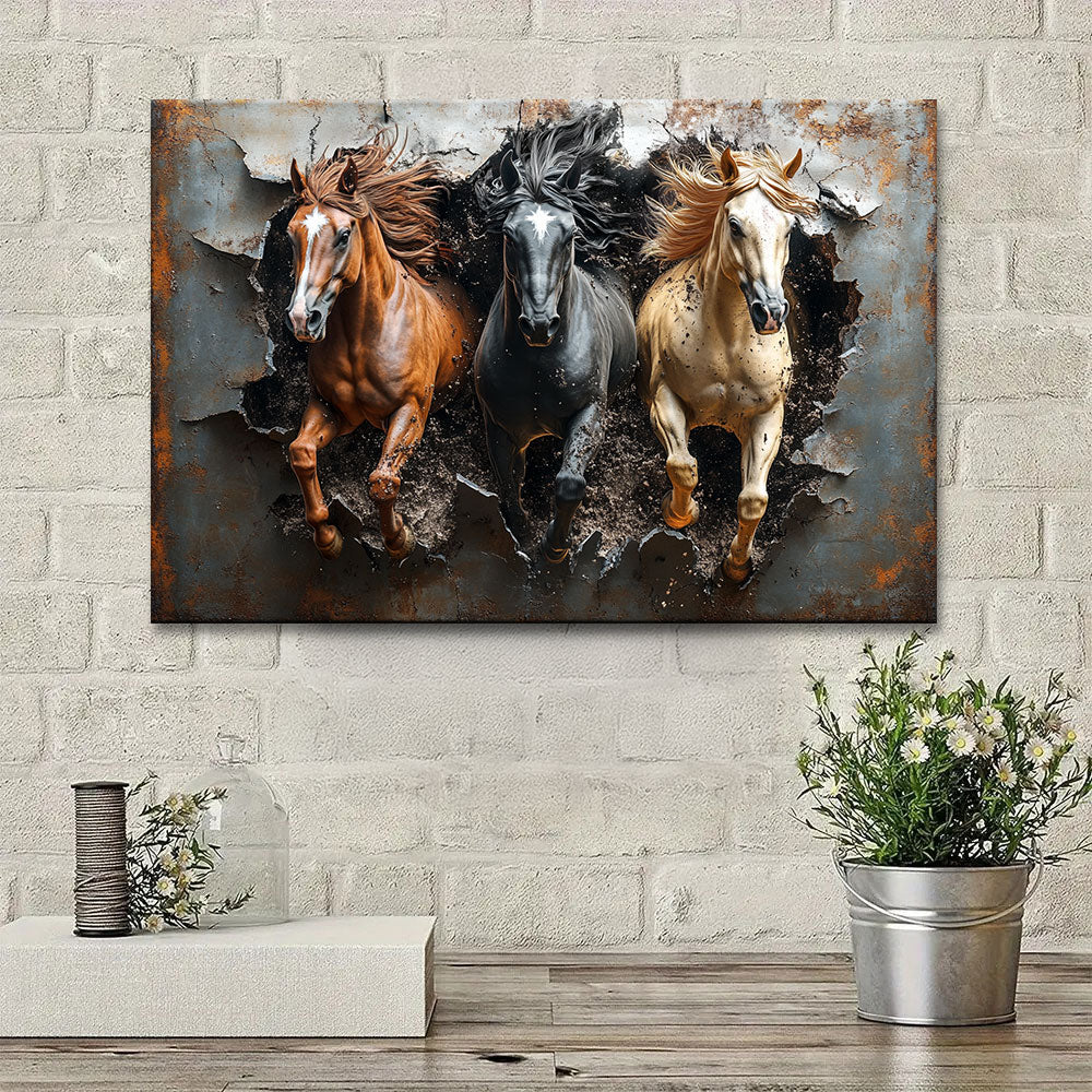 Shineful 2D Metal Sign Galloping Spirit