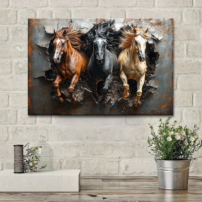 Shineful 2D Metal Sign Galloping Spirit