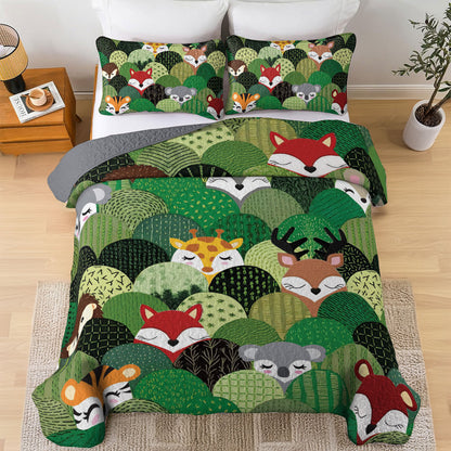 Shineful All Season Quilt 3-Piece Set Woodland Hills Hide & Seek
