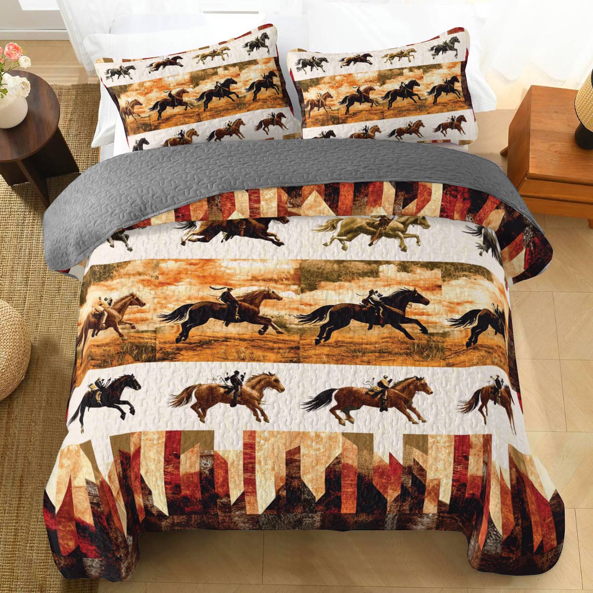 Shineful All Season Quilt 3-Piece Set Western Adventure