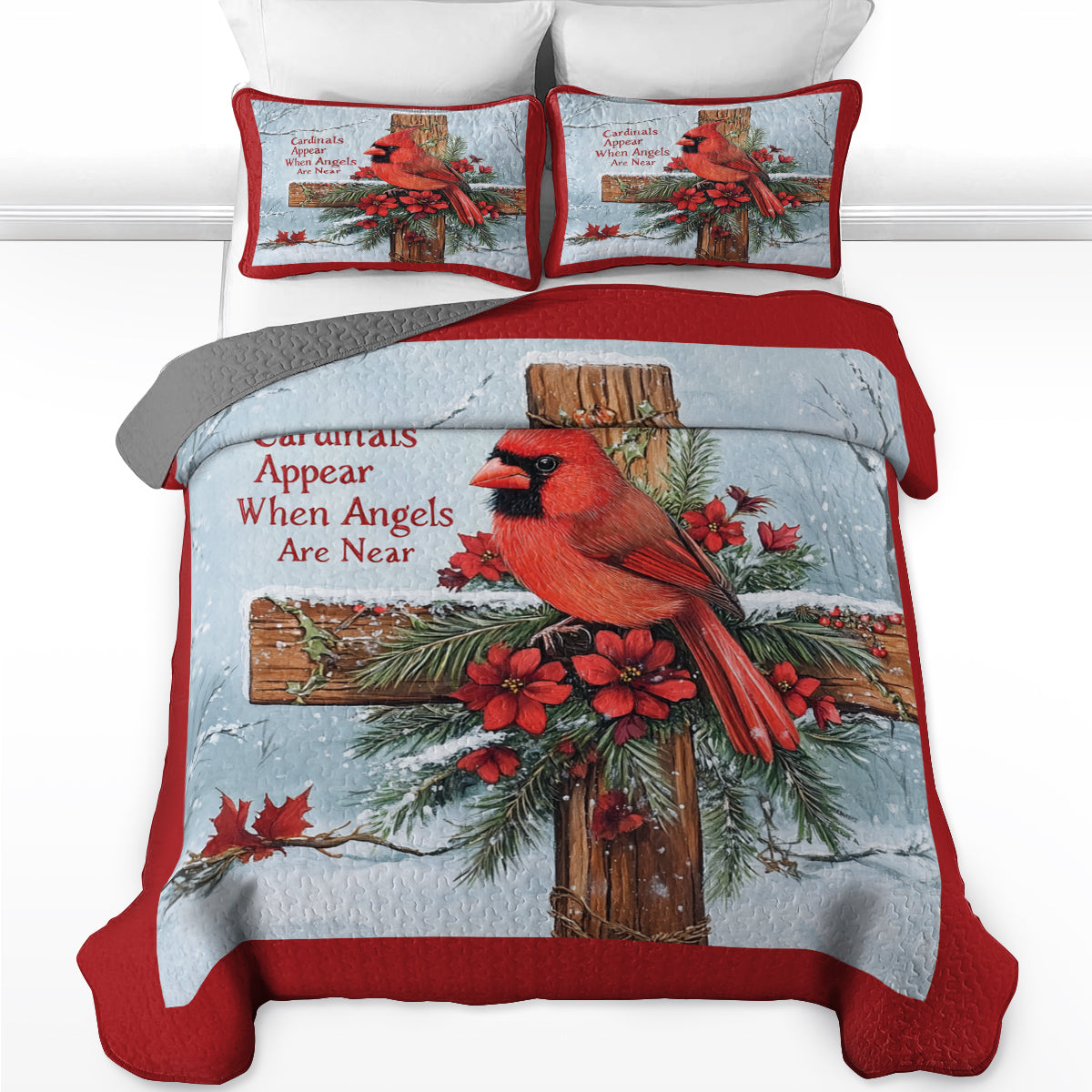 Shineful All Season Quilt 3-Piece Set Christmas Blessings