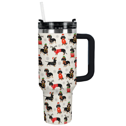 Shineful Tumbler Dachshund Christmas Cheer