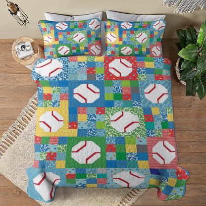Shineful All Season Quilt 3-Piece Set Playful Pitch