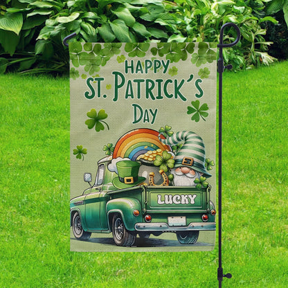 Shineful Gargen Flag 12" x 18" - Shamrock Truck of Luck