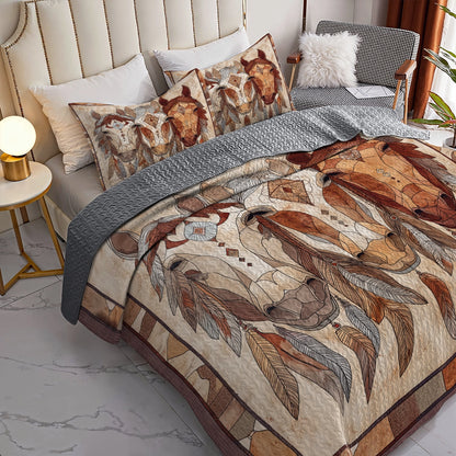 Shineful All Season Quilt 3-Piece Set Trio Native Presence