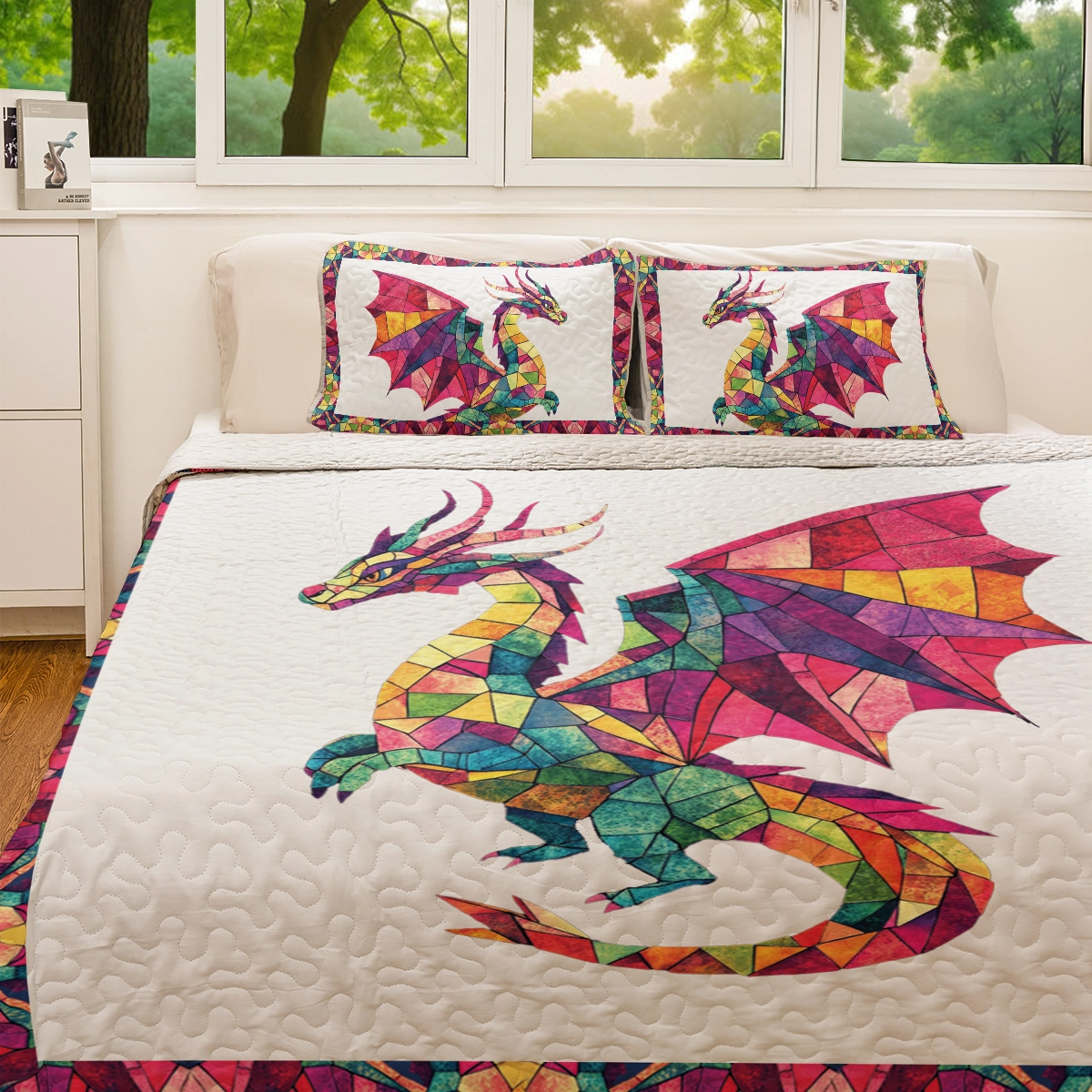 Shineful All Season Quilt 3-Piece Set - Mystic Dragon Dream