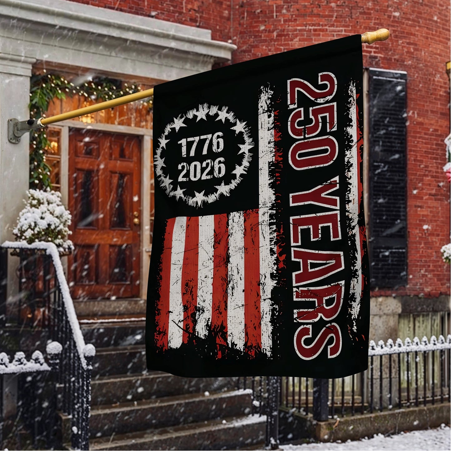 Shineful House Flag 30" x 40" - Liberty Was Earned