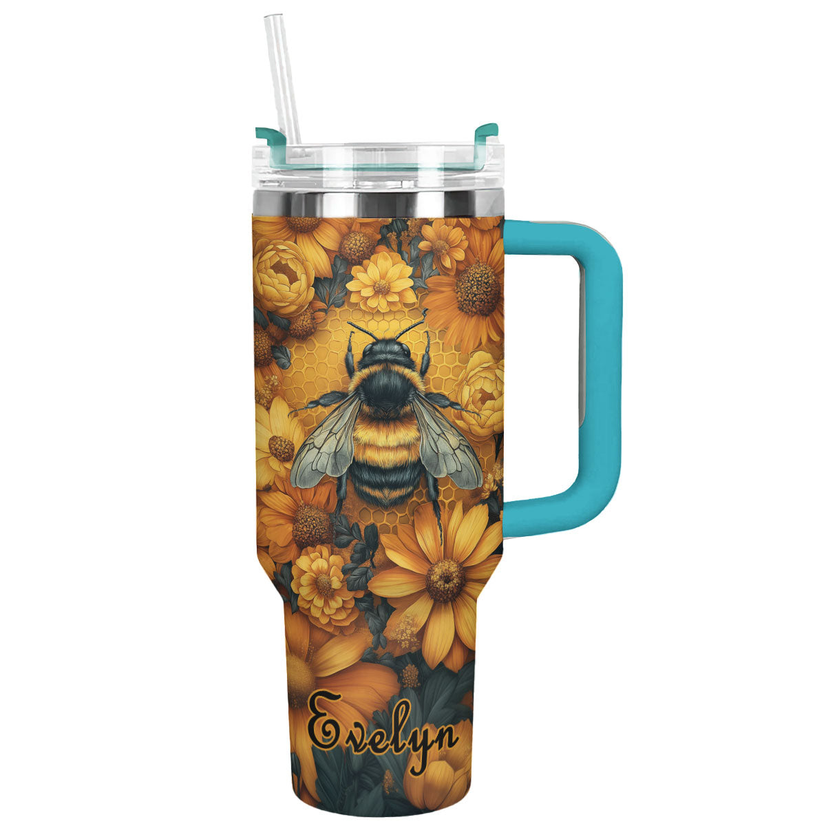 Shineful Tumbler Personlazied Bee Queen