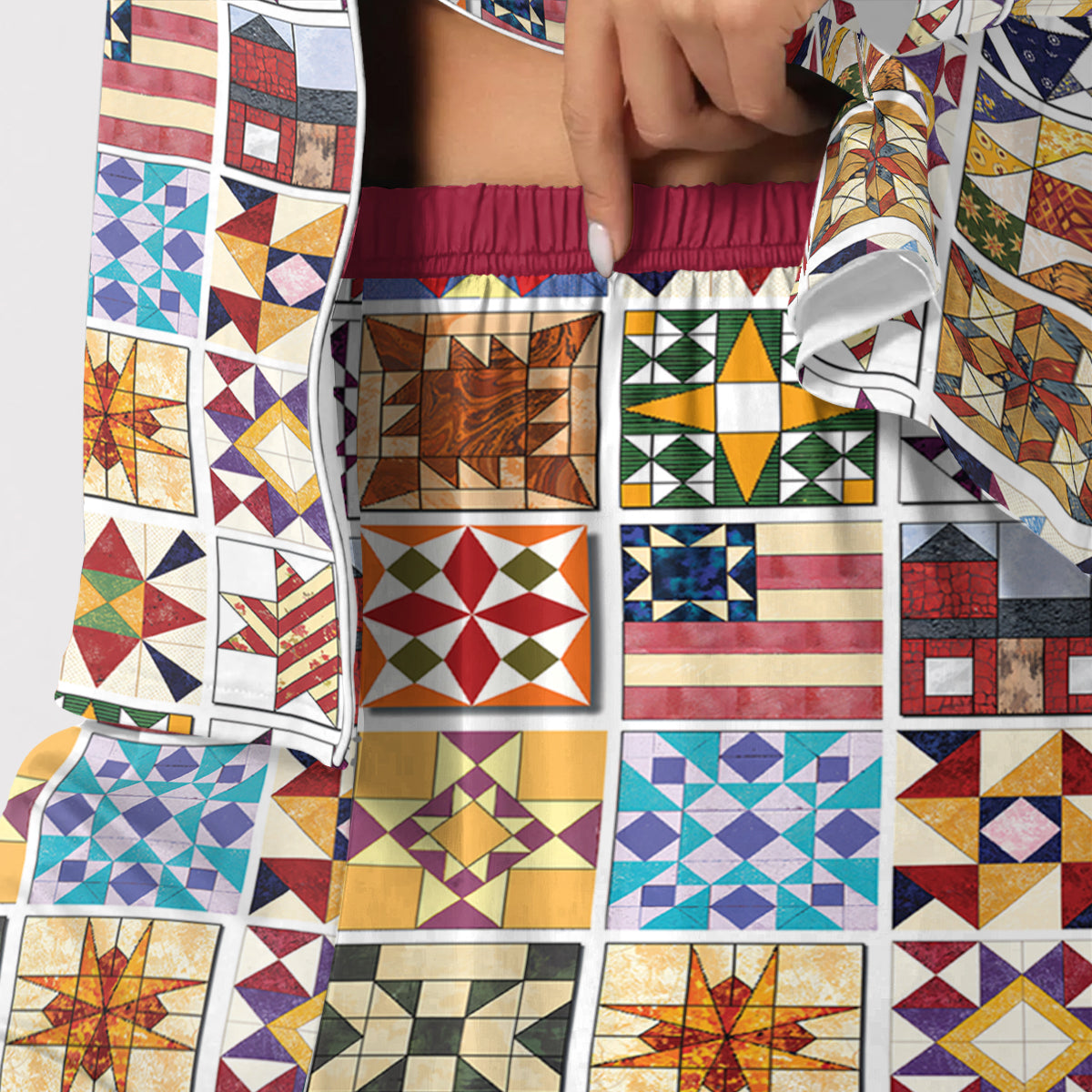 Shineful Top And Pant Set Quilting Block