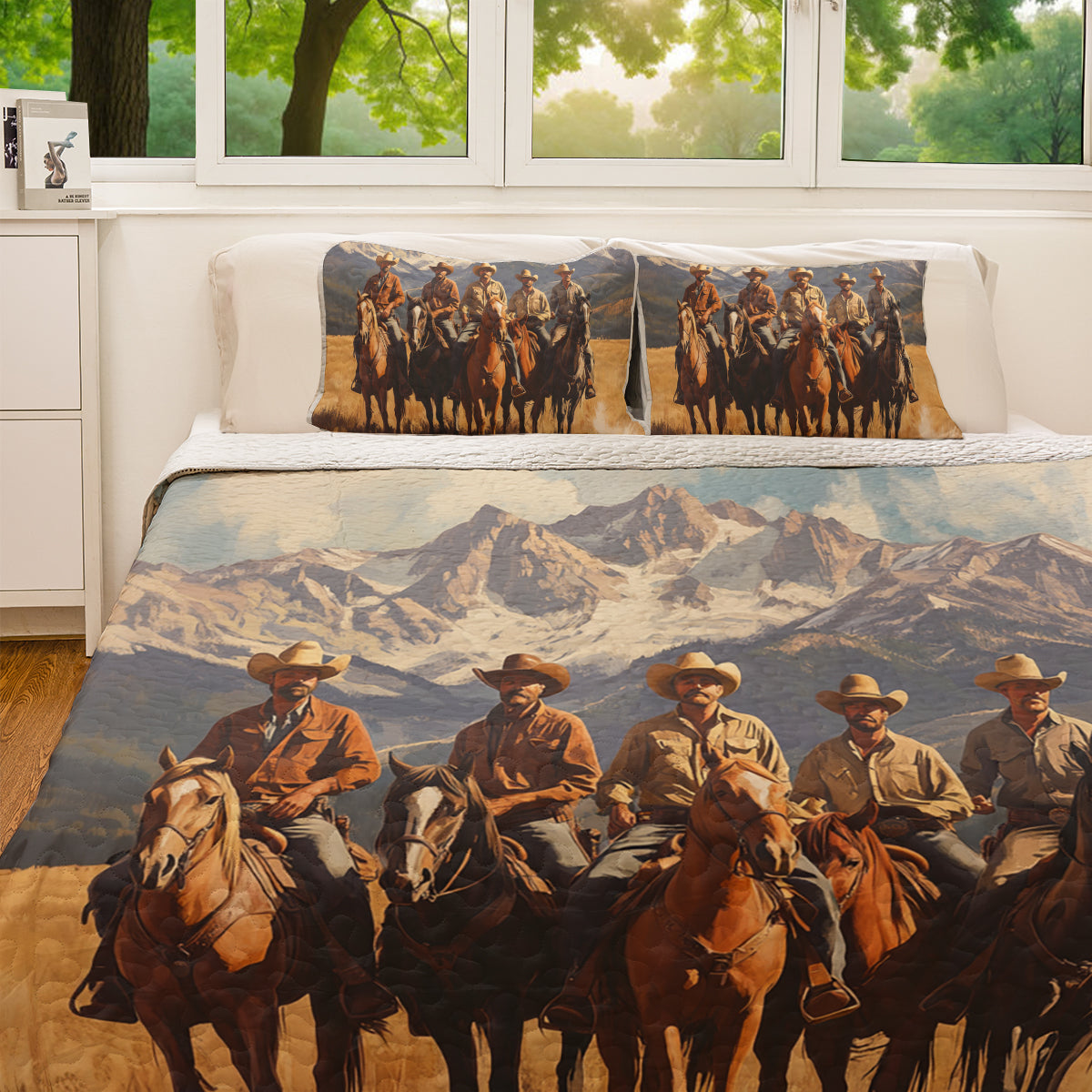 Shineful All Season Quilt 3-Piece Set Western Cowboy
