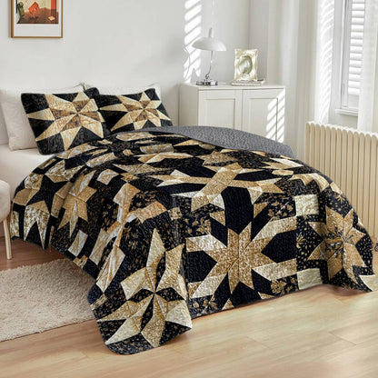 Shineful All Season Quilt 3-Piece Set Luxury Blocks