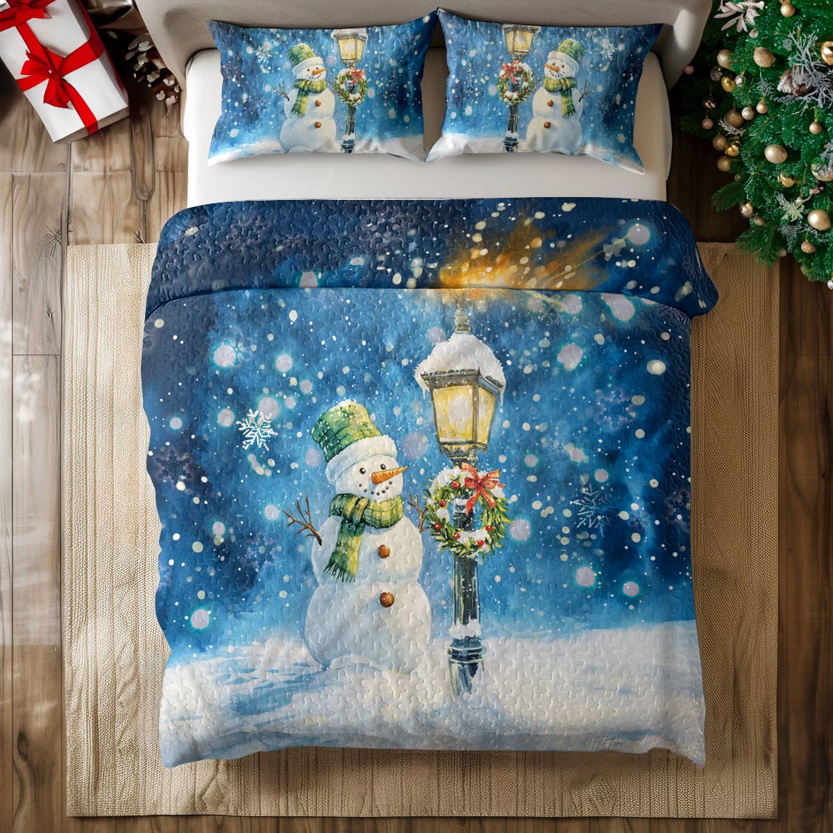 Shineful All Season Quilt 3-Piece Set Snowy Charm