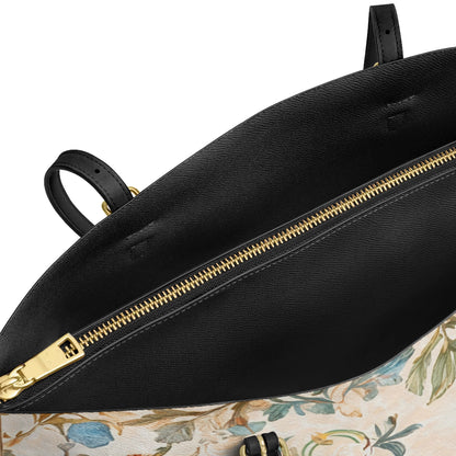 Shineful Leather Tote Bag - Bluebird Affection