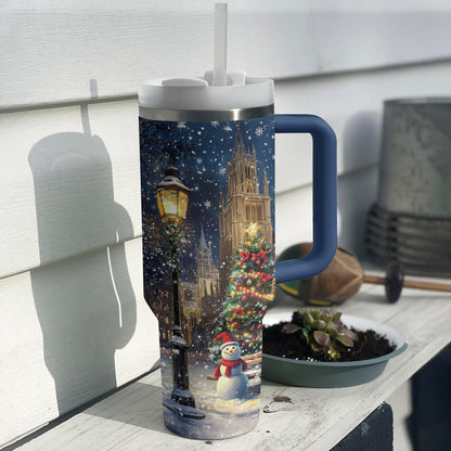 Shineful Tumbler Christmas Church Scene