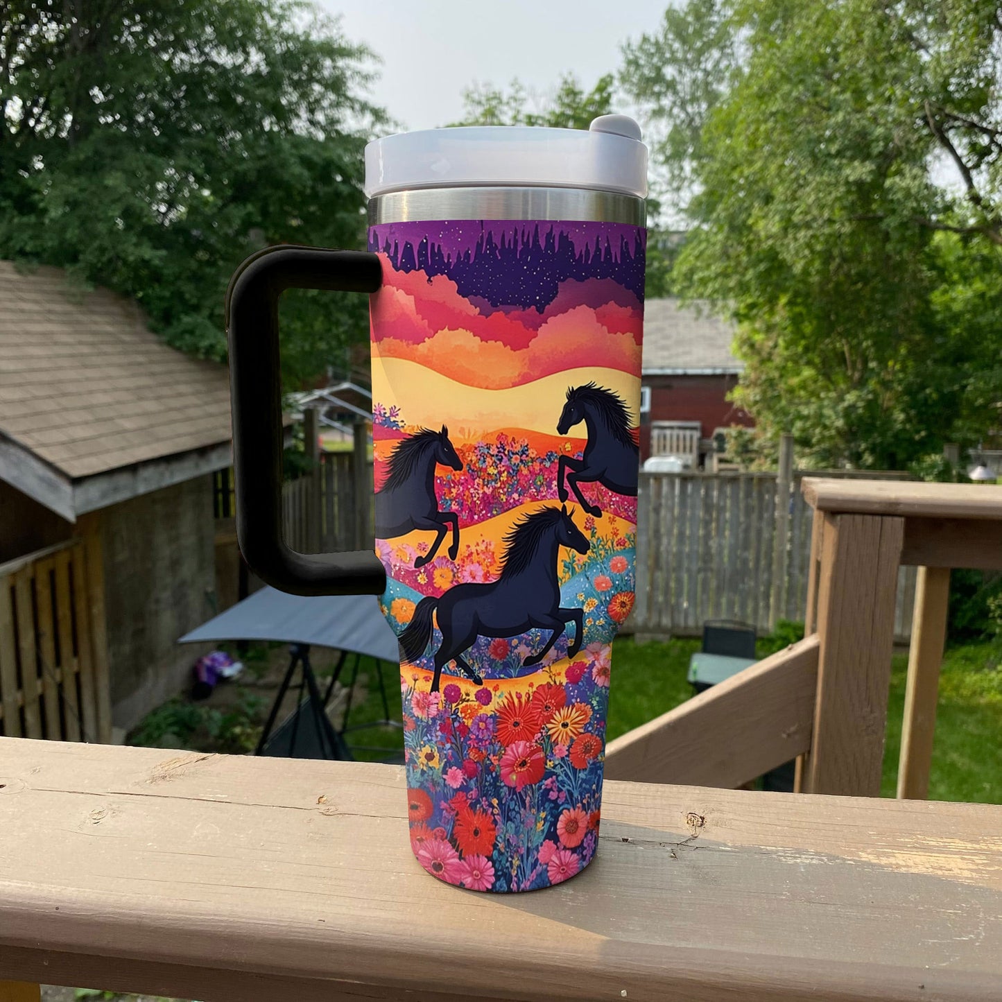 Shineful Tumbler Colorful Horses