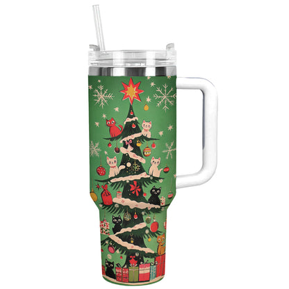 Shineful Tumbler Christmas Kitty Tree