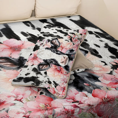 Shineful All Season Quilt 3-Piece Set Blossom Cow Dreams