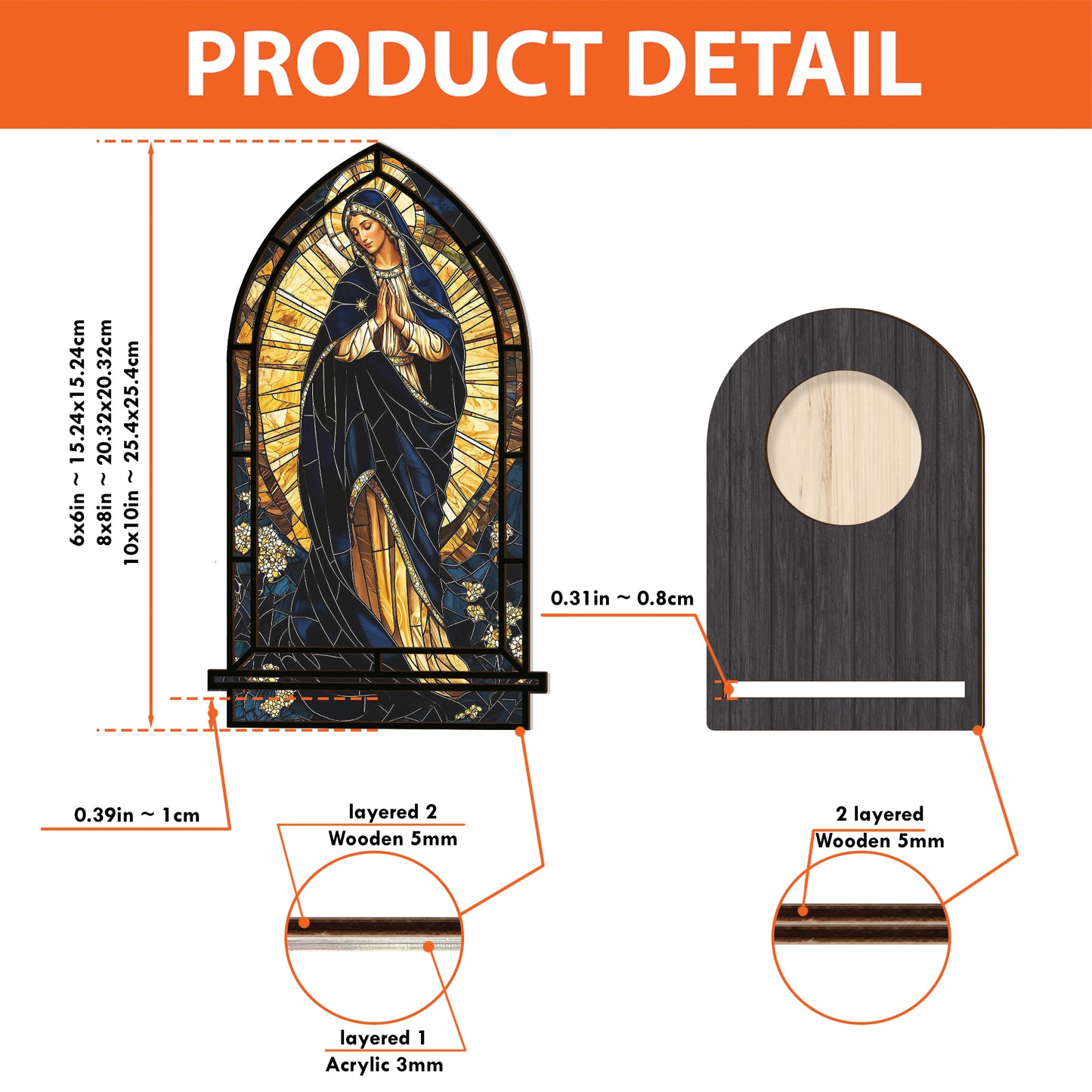 Shineful Suncatcher Candle Holder Mary’s Grace