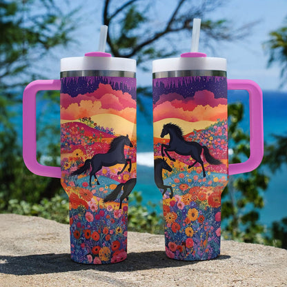 Shineful Tumbler Colorful Horses