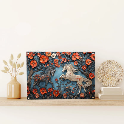 Shineful 2D Metal Sign Harmony of Unicorns