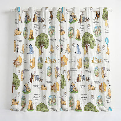 Shineful Quilted Curtain Pooh Dreams