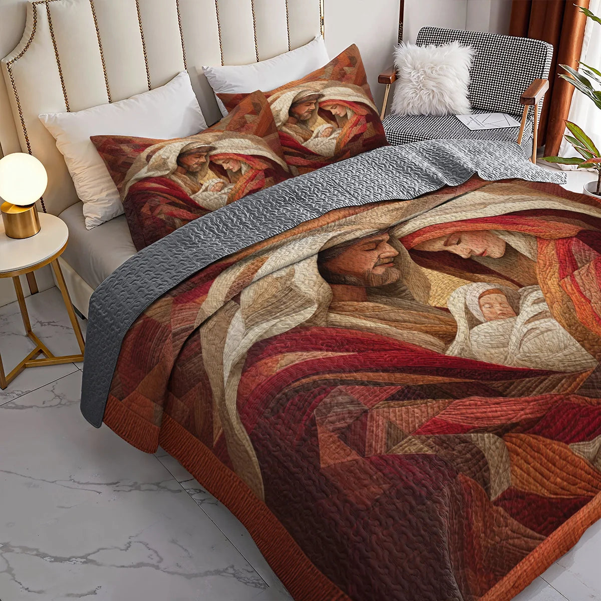 Shineful Quilt 3-Piece Set Sacred Geometry of Grace