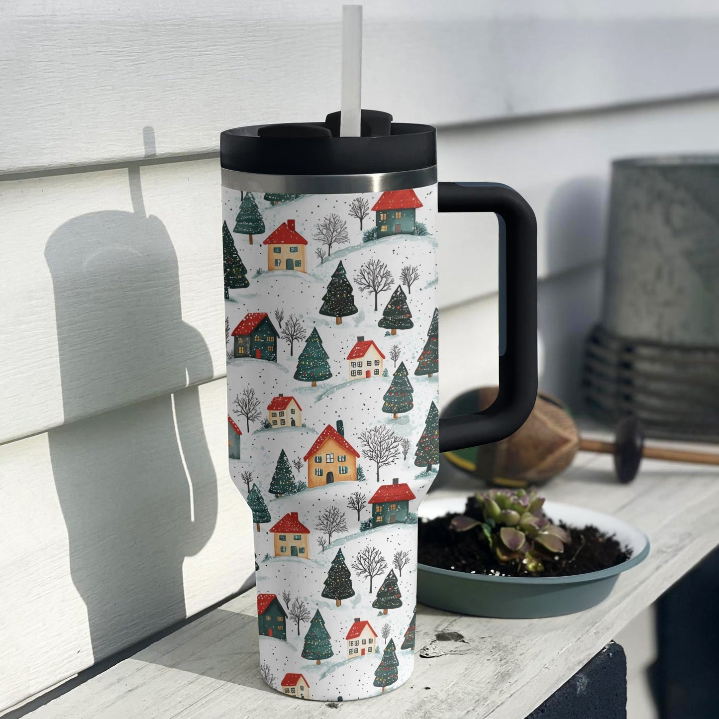 Shineful Tumbler Snowy Village