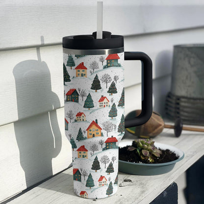 Shineful Tumbler Snowy Village