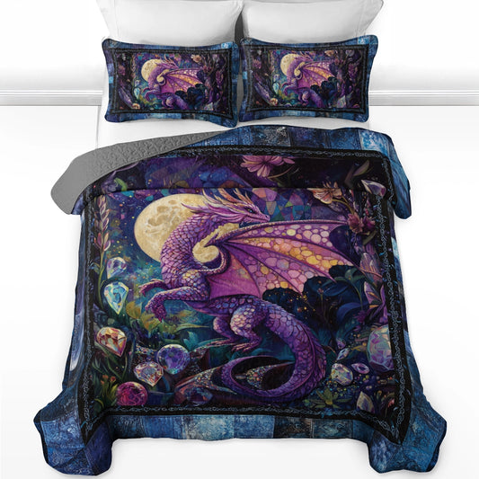 Shineful All Season Quilt 3-Piece Set Celestial Dragon Haven