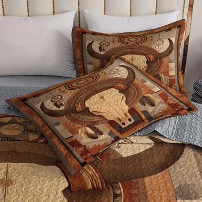 Shineful All Season Quilt 3-Piece Set Totem of Land