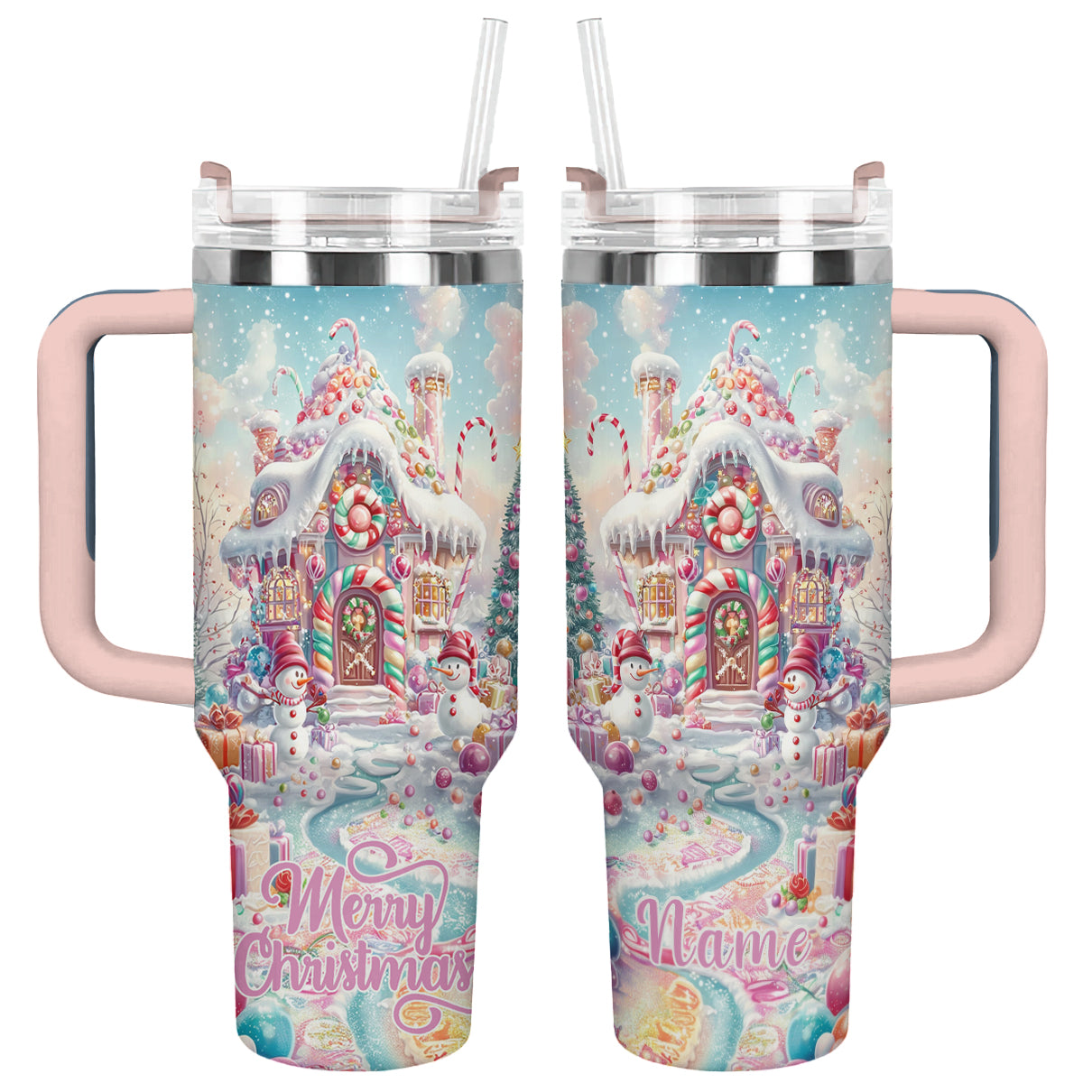 Shineful Tumbler Gingerbread House Christmas