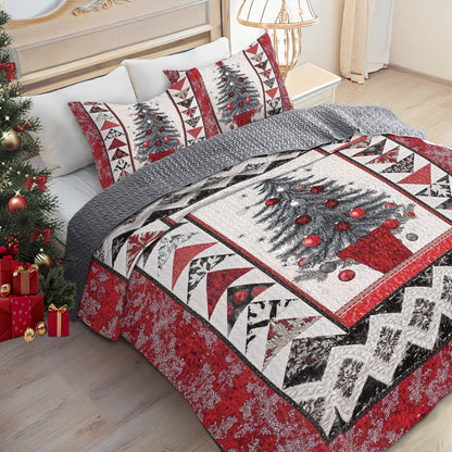 Shineful All Season Quilt 3-Piece Set Holiday Joy