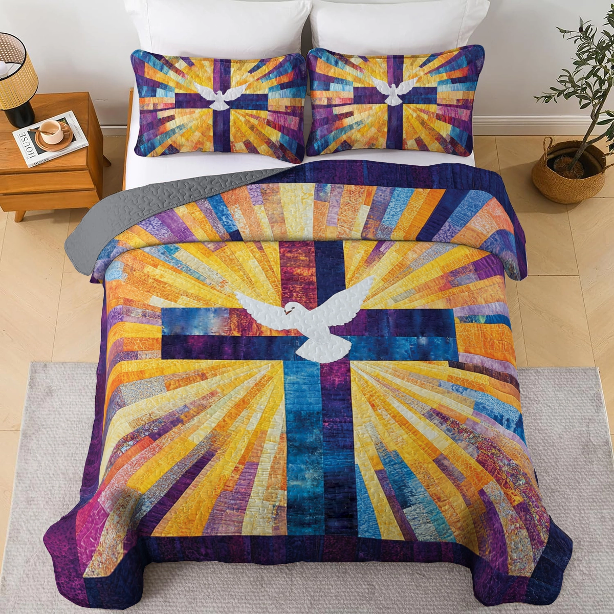 Shineful All Season Quilt 3-Piece Set - Grace of God