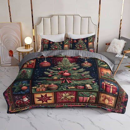 Shineful All Season Quilt 3-Piece Set Christmas Tree