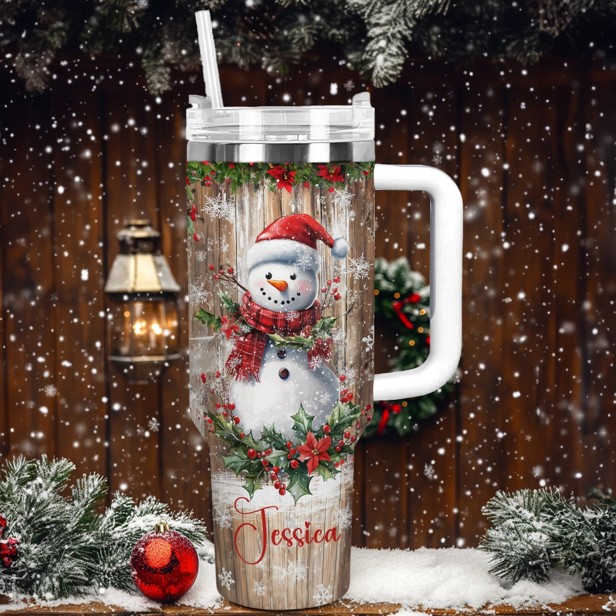 Shineful Tumbler Frosty Cheer Snowman