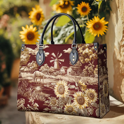 Shineful Leather Bag Texas Sunflower - Heart of the Lone Star Fields