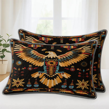 Shineful Quilt 3-Piece Set Tribal Eagle