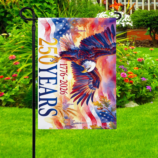 Shineful Gargen Flag 12" x 18" - Freedom Still Soars