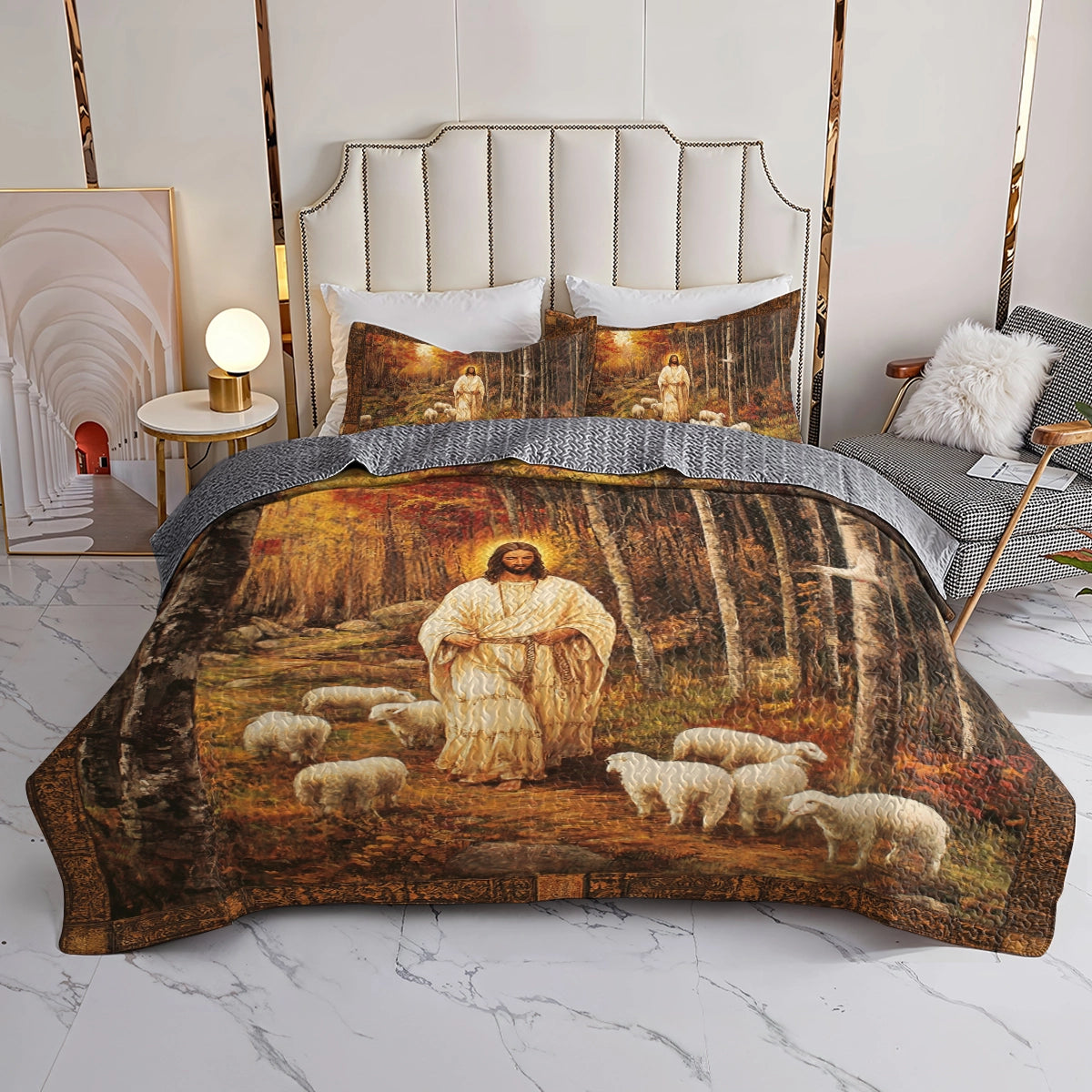 Shineful All Season Quilt 3-Piece Set - God’s Shepherd