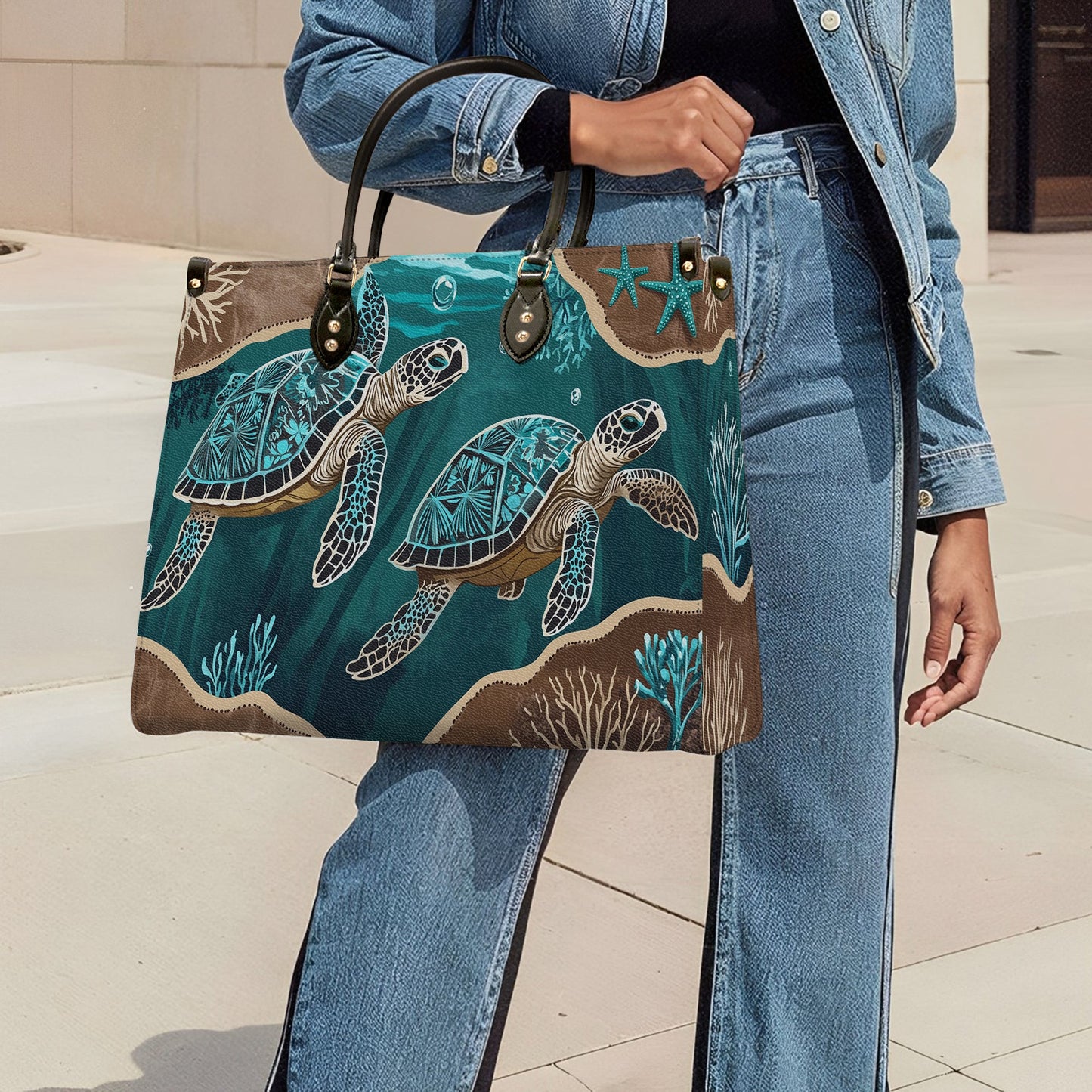 Shineful Leather Bag Ocean Serenity