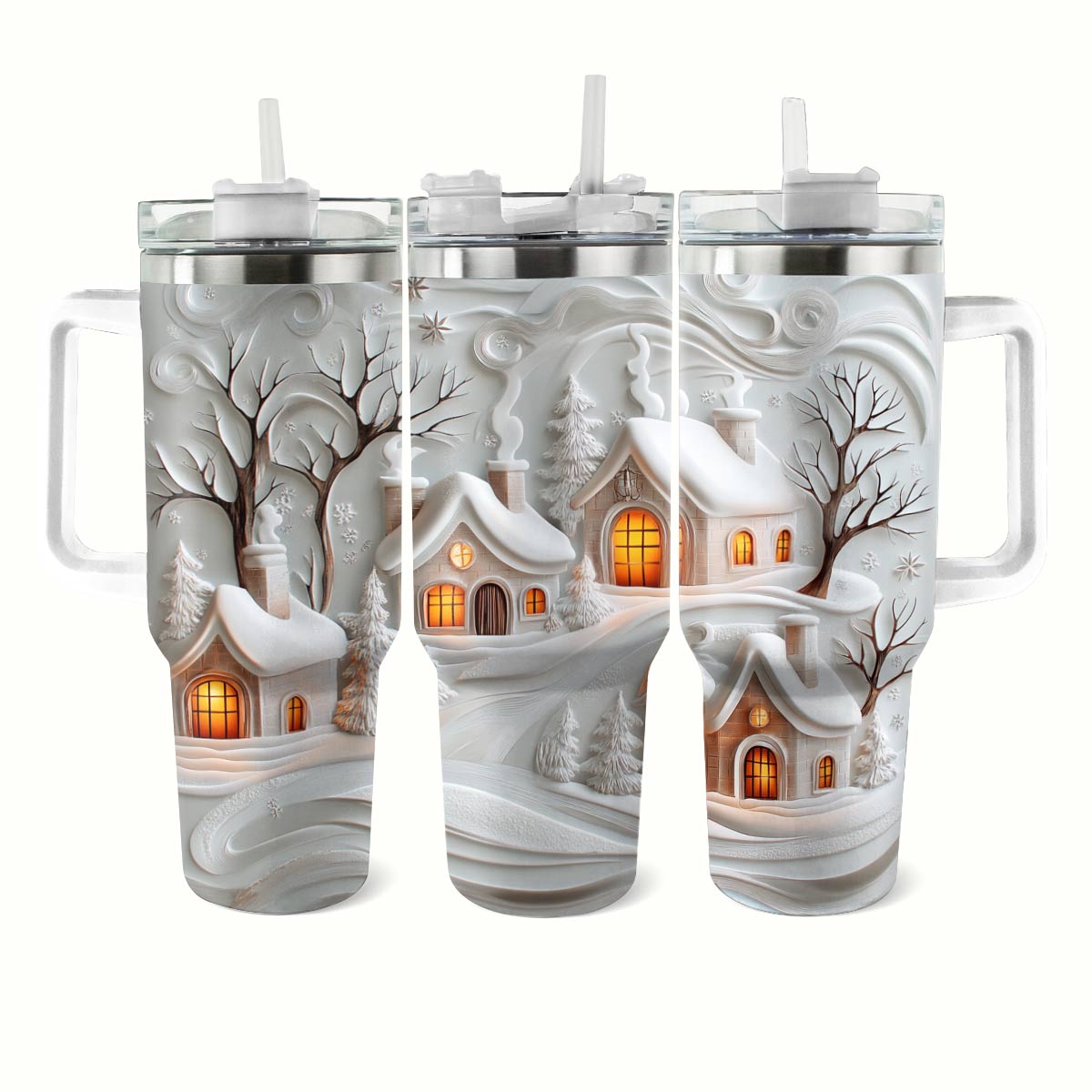 Shineful Glossy Tumbler Snowy Sips