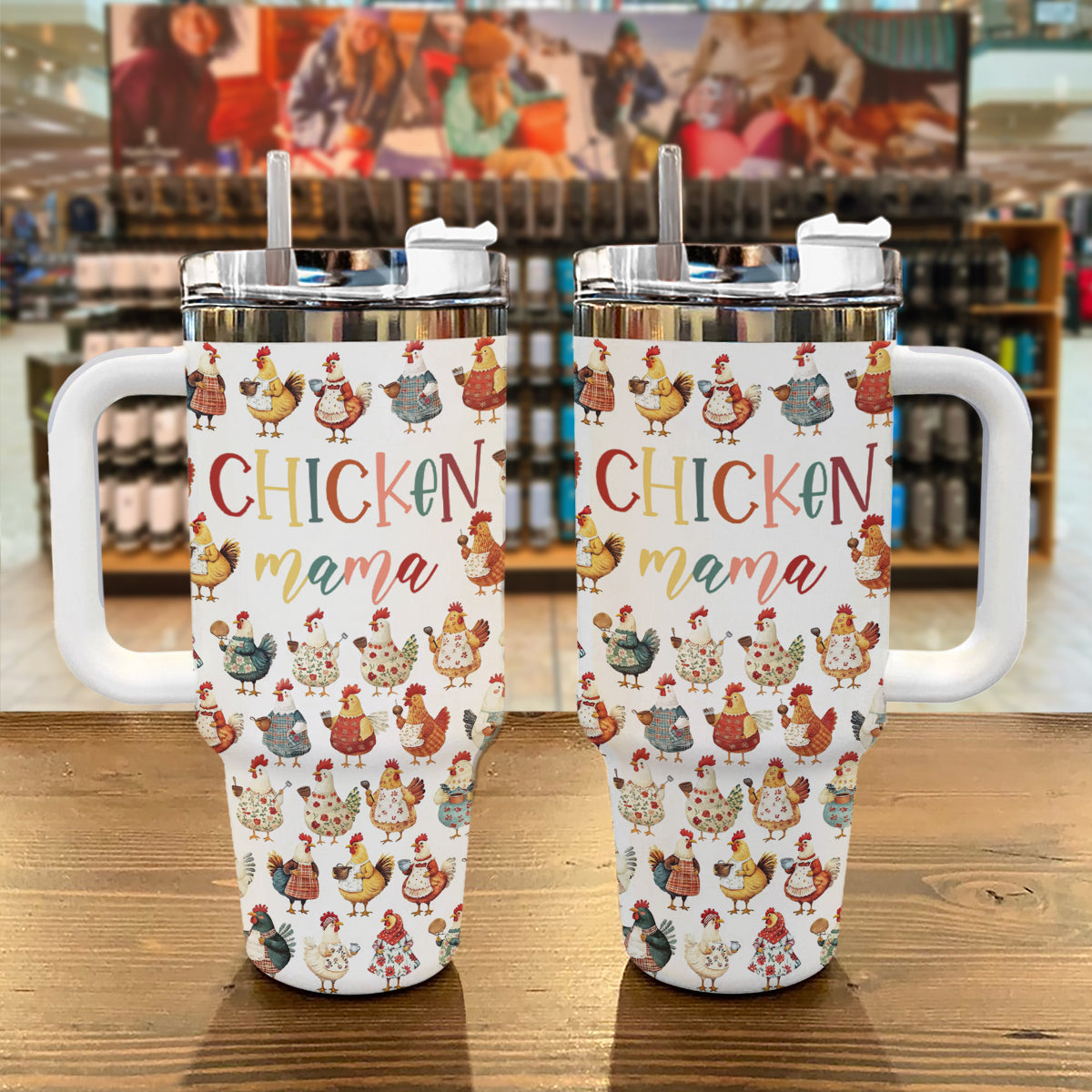 Shineful Tumbler Chicken Mama Travel