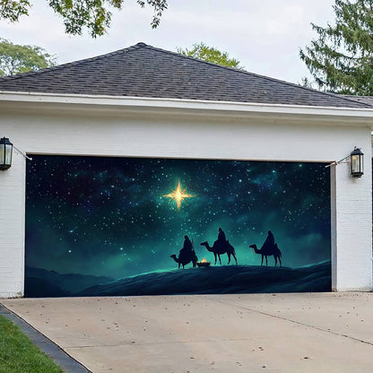 Shineful Garage Door Banner Decoration Starlit Journey
