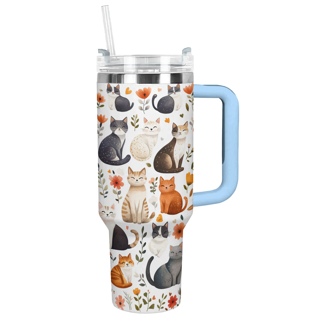 Shineful Tumbler Cute Cat Travel