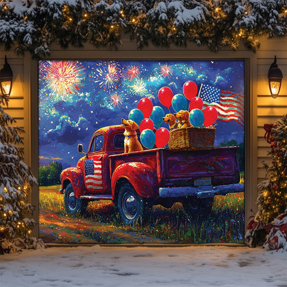 Shineful Garage Door Banner Decoration Ring In The New Year