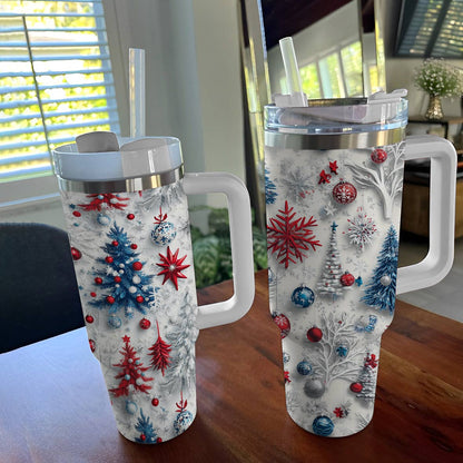 Shineful Glossy Tumbler Happy Christmas